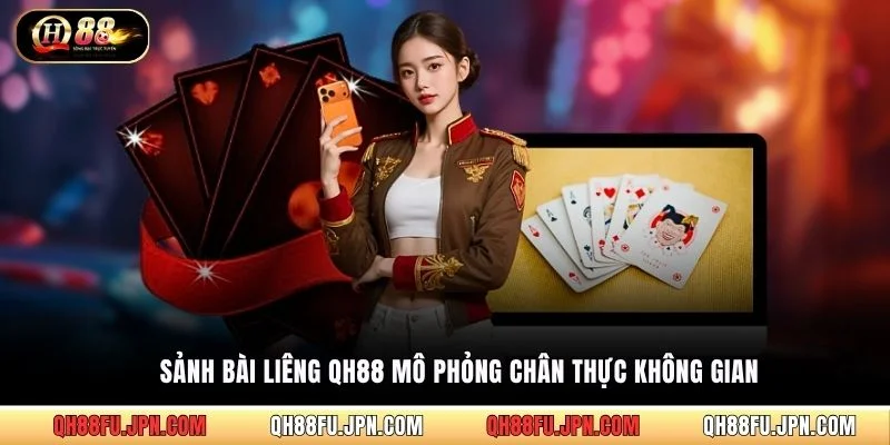 Sảnh bài Liêng QH88 mô phỏng chân thực không gian 
